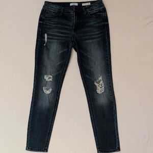 Kensie Dark Wash Effortless Ankle Skinny Jeans Size 27